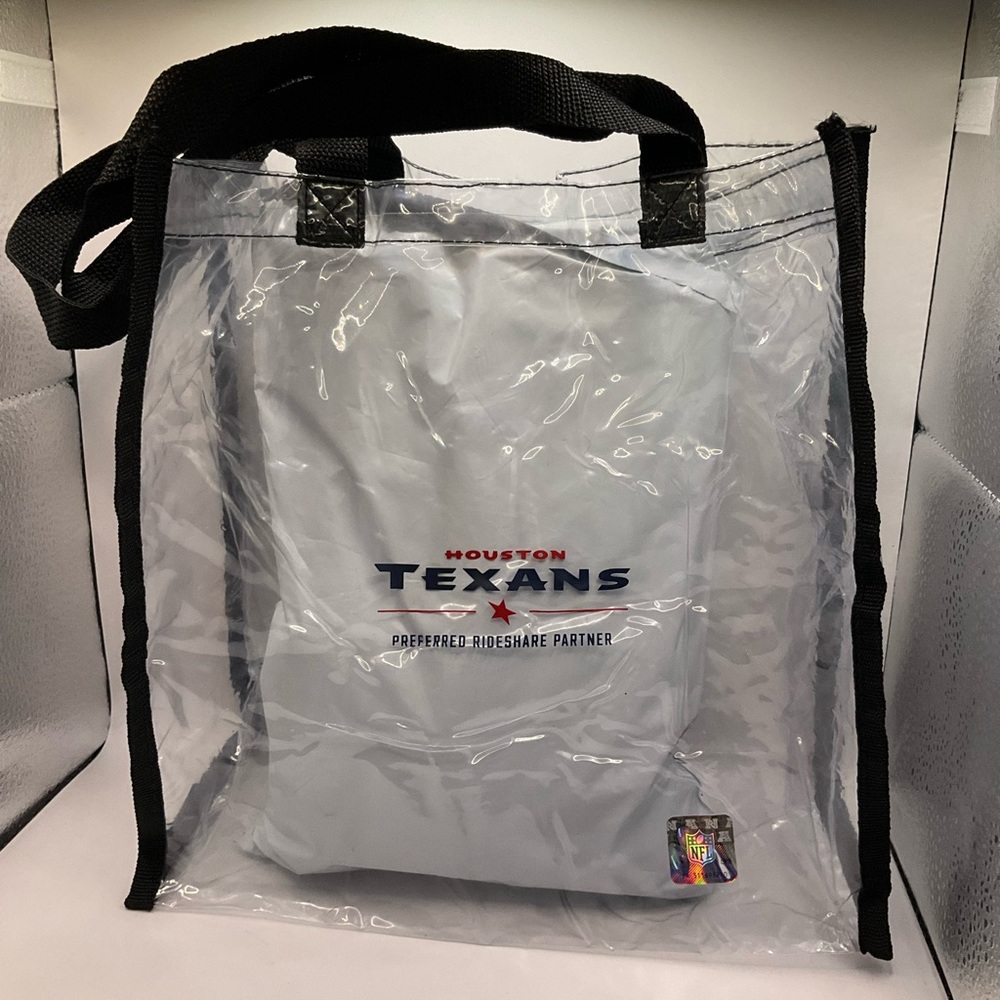 Houston Texans X UBER CLEAR Messenger Tote Bag Purse - Meets Stadium Security